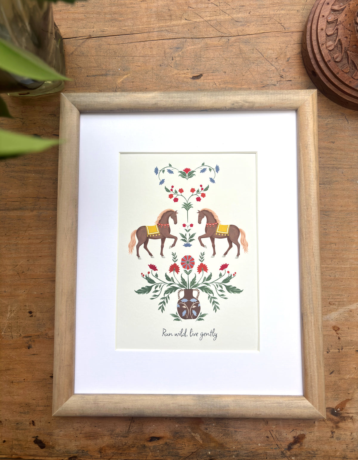 Run Wild Horses - Wooden Framed Print